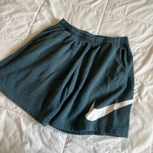 Blue Nike shorts